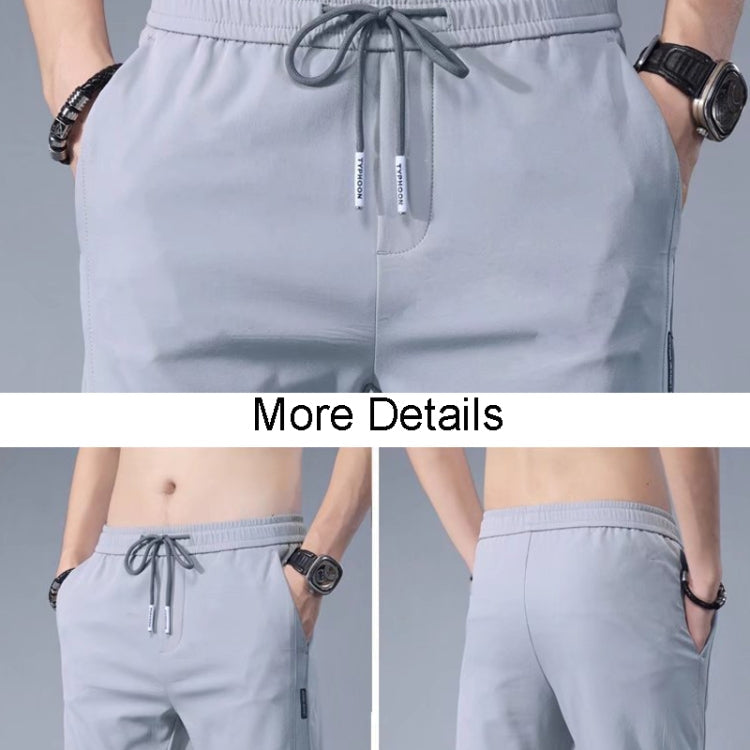 Mens Summer Thin Elastic Waist Pants My Store