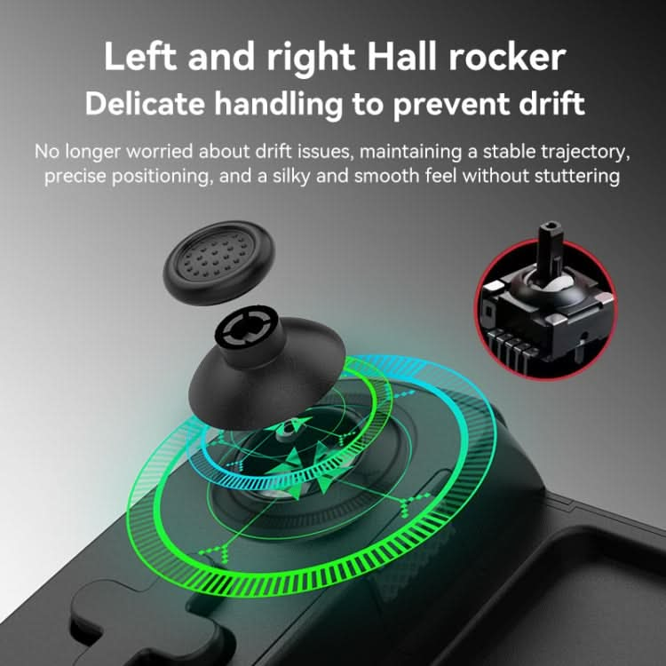 D6  Bluetooth Retractable Gamepad Dual Hall Six-Axis Somatosensory For Android/IPhone /Switch Reluova