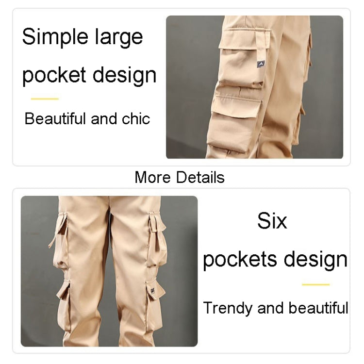 Mens Drawstring Trousers Multi-Pocket Casual Pants My Store