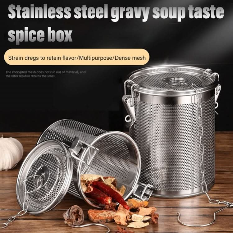 304 Stainless Steel Brine Basket Tea Residue Ball Soup Material Box-Reluova