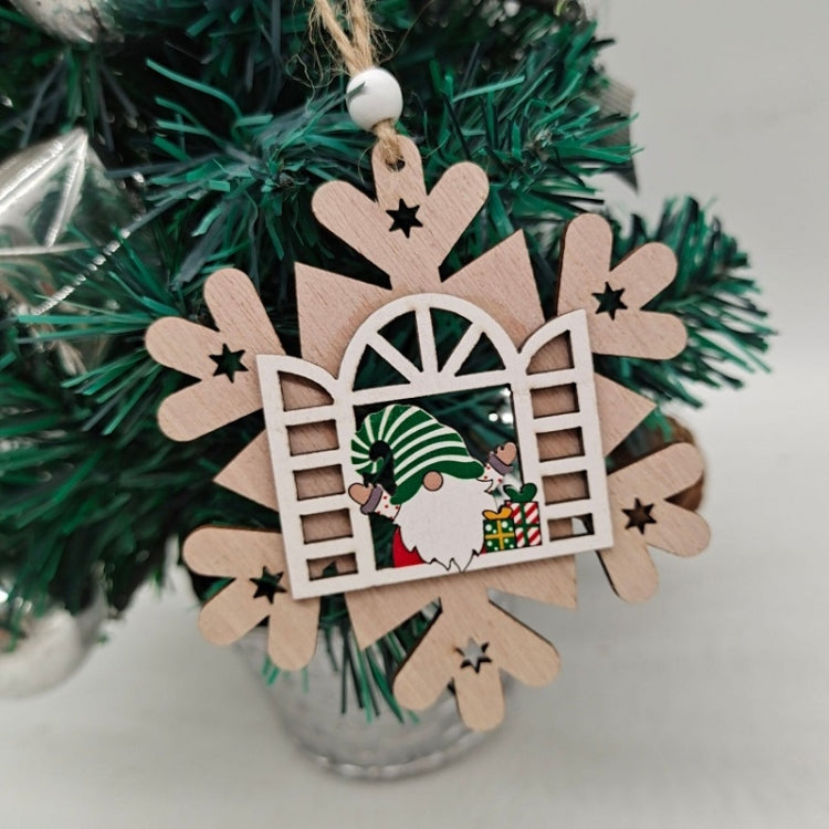 Christmas Open Window Santa Tree Wood Decoration My Store