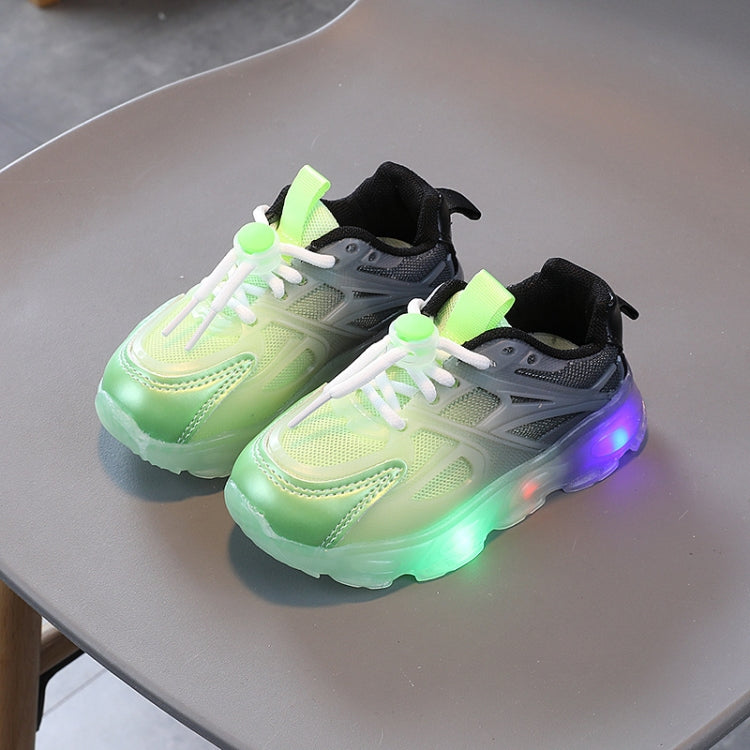 WISDOMFROG Girls Sneakers LED Light Up Boys Gradient Mesh Shoes Children Footwear My Store