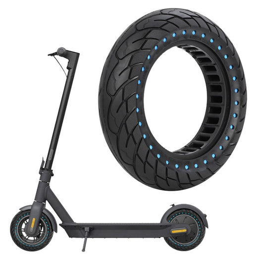 For Ninebot MAX G30 Electric Scooter 10x2.5 Inflatable Honeycomb Solid Run-flat Tire Reluova