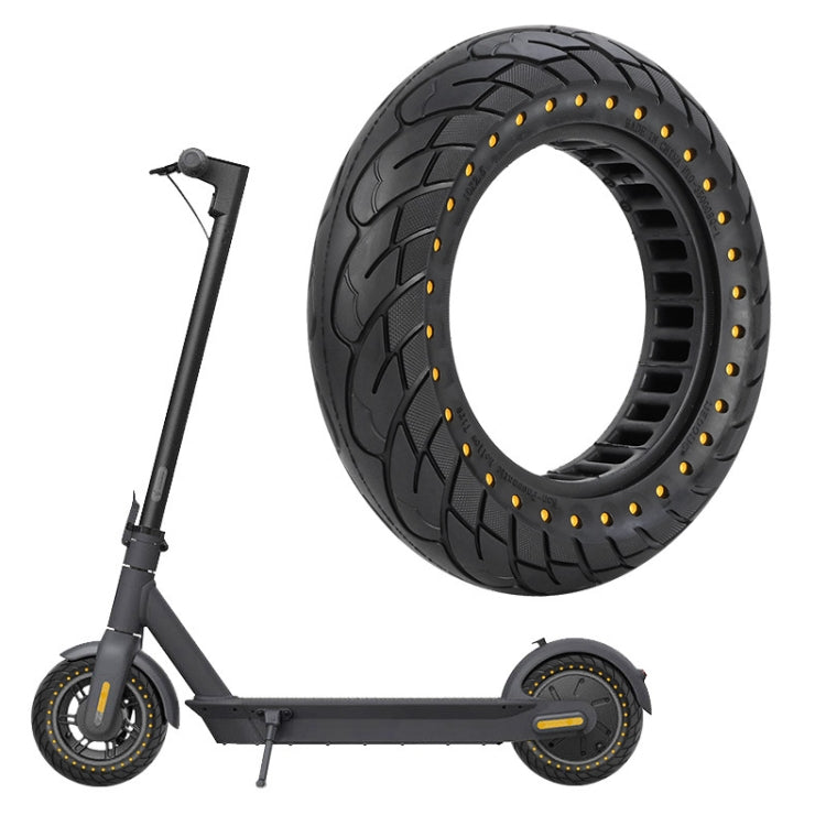 For Ninebot MAX G30 Electric Scooter 10x2.5 Inflatable Honeycomb Solid Run-flat Tire Reluova