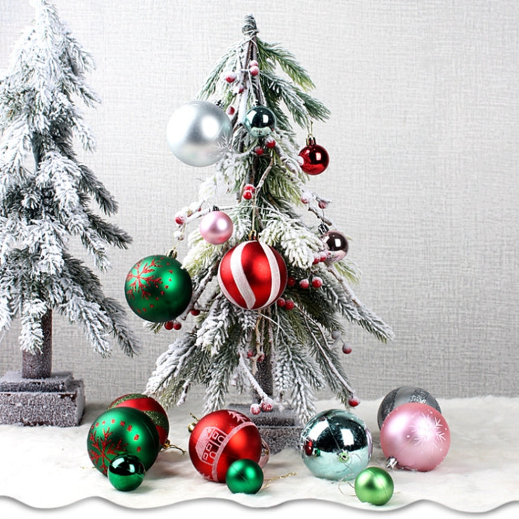 44pcs/set 3-6cm Christmas Ball Painted Pendant Electroplated Ball Ornaments My Store