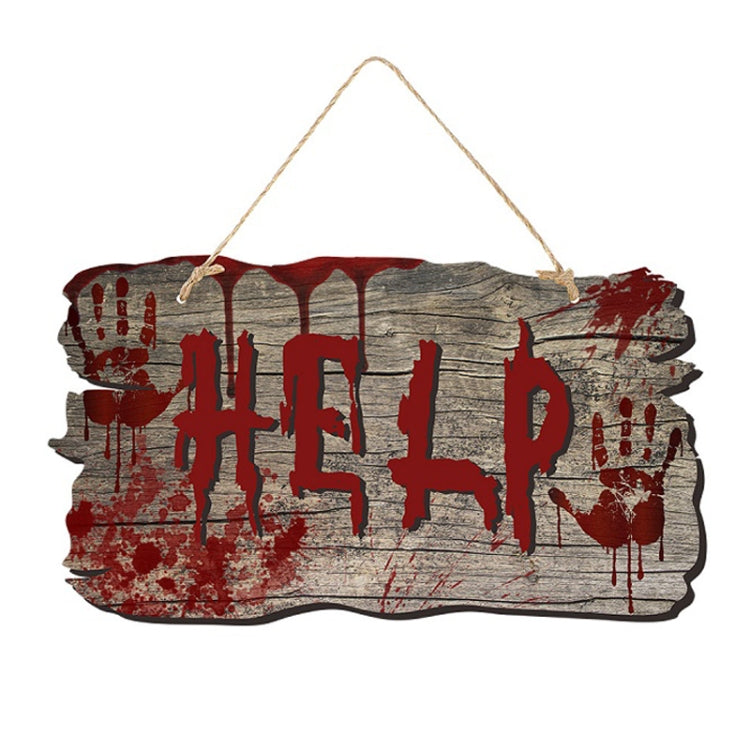 Halloween Door Sign Haunted House Horror Atmosphere Decoration My Store