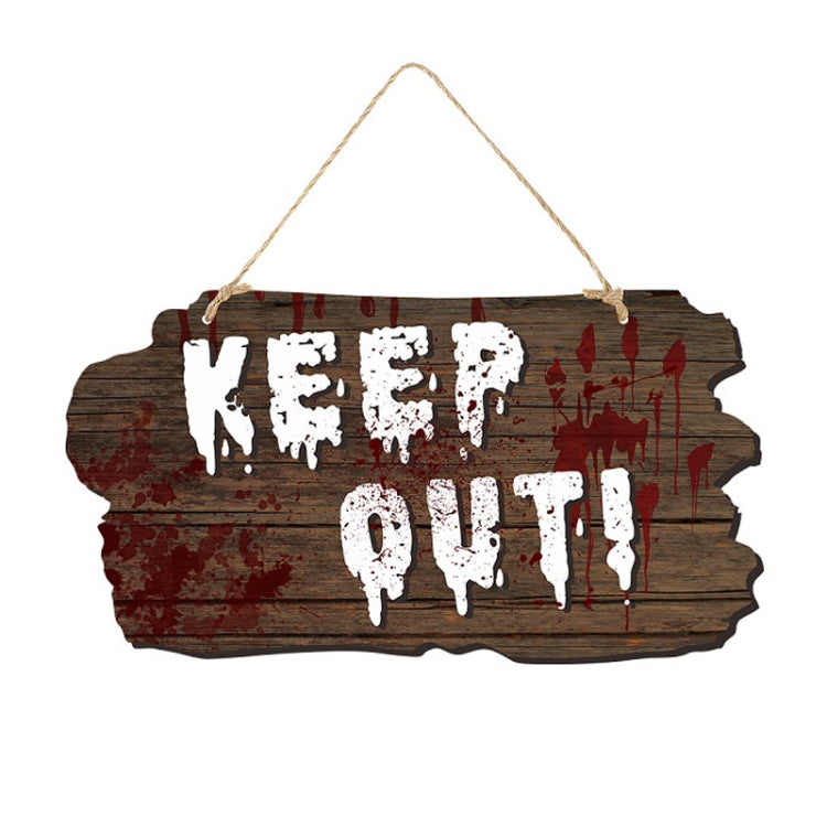 Halloween Door Sign Haunted House Horror Atmosphere Decoration My Store