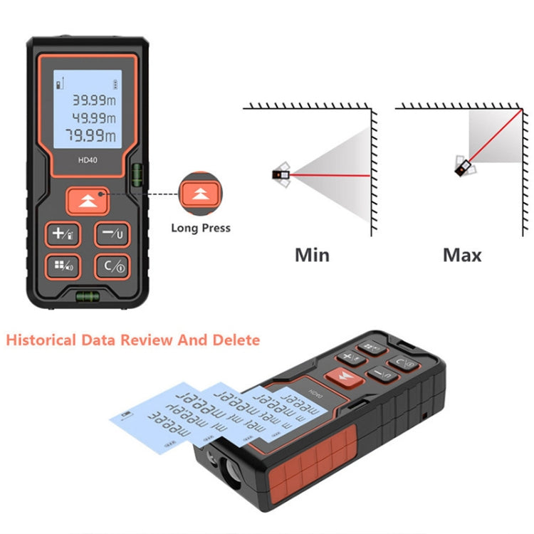 High Accuracy Laser Rangefinder Laser Electronics Ruler Reluova