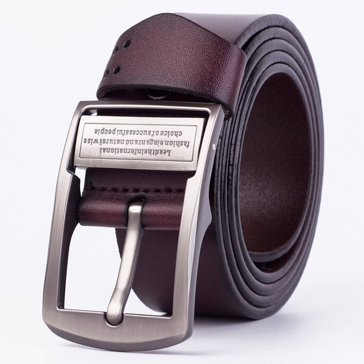 Men Leather Pin Buckle Belt Retro Lacquered CowhideWaist Band My Store