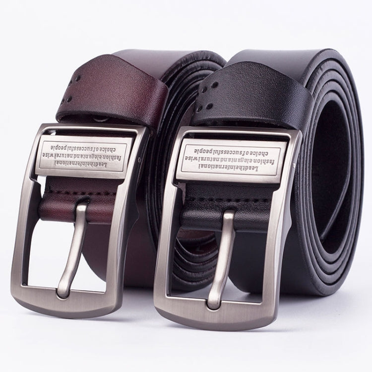 Men Leather Pin Buckle Belt Retro Lacquered CowhideWaist Band My Store