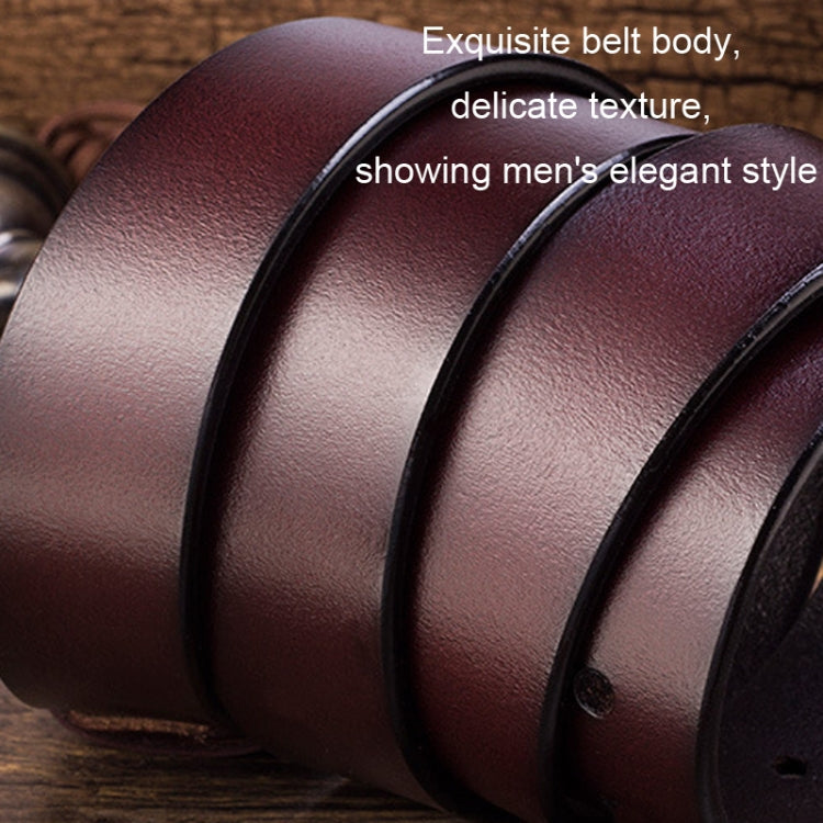 Men Leather Pin Buckle Belt Retro Lacquered CowhideWaist Band My Store