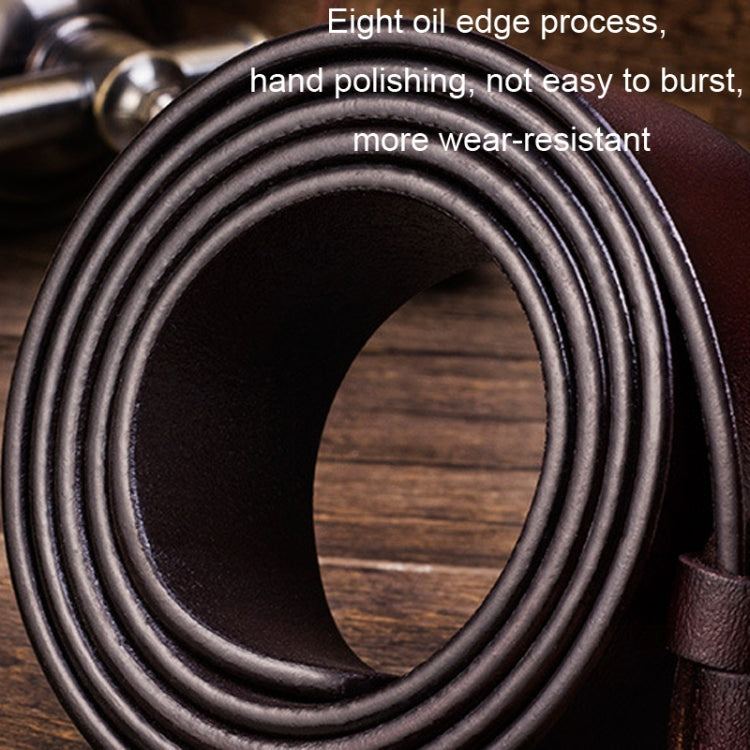 Men Leather Pin Buckle Belt Retro Lacquered CowhideWaist Band My Store