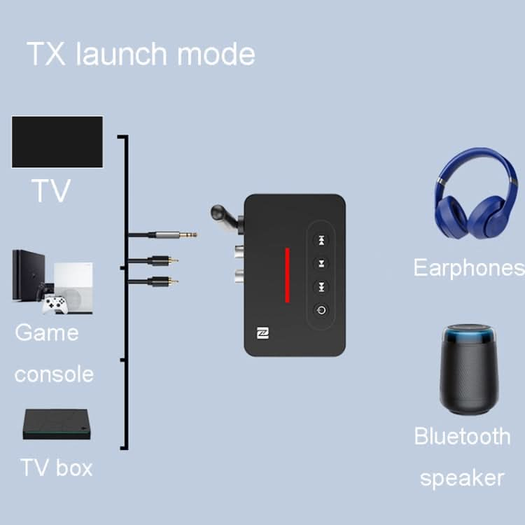 Bluetooth Audio Adapter  NFC Bluetooth Receiver Transmitter 2 In 1 With Remote Control