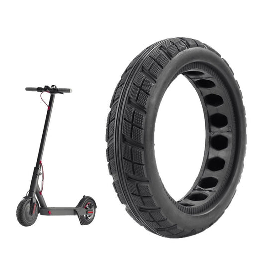 For Xiaomi M365 Series Scooter 8.5 x 2.0 Inch Honeycomb Solid Tire Inflatable Rubber Explosion-proof Tire Reluova