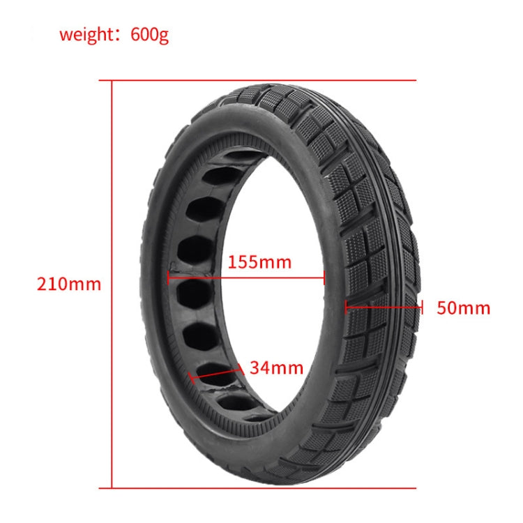 For Xiaomi M365 Series Scooter 8.5 x 2.0 Inch Honeycomb Solid Tire Inflatable Rubber Explosion-proof Tire Reluova