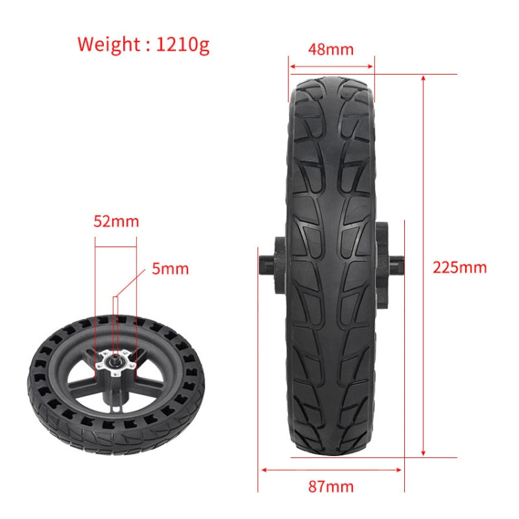 For Xiaomi M365 Electric Scooter 8.5-inch Rear Wheel  Solid Shock-absorbing Honeycomb Tire with Hub Reluova