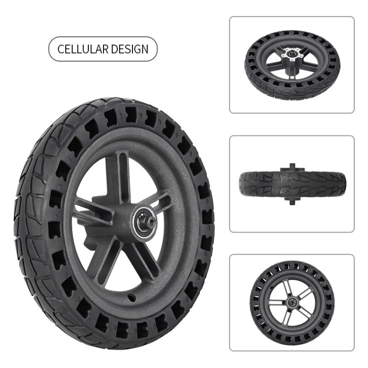 For Xiaomi M365 Electric Scooter 8.5-inch Rear Wheel  Solid Shock-absorbing Honeycomb Tire with Hub Reluova