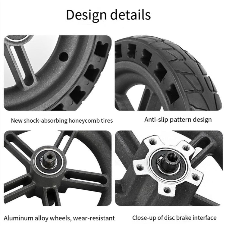 For Xiaomi M365 Electric Scooter 8.5-inch Rear Wheel  Solid Shock-absorbing Honeycomb Tire with Hub Reluova