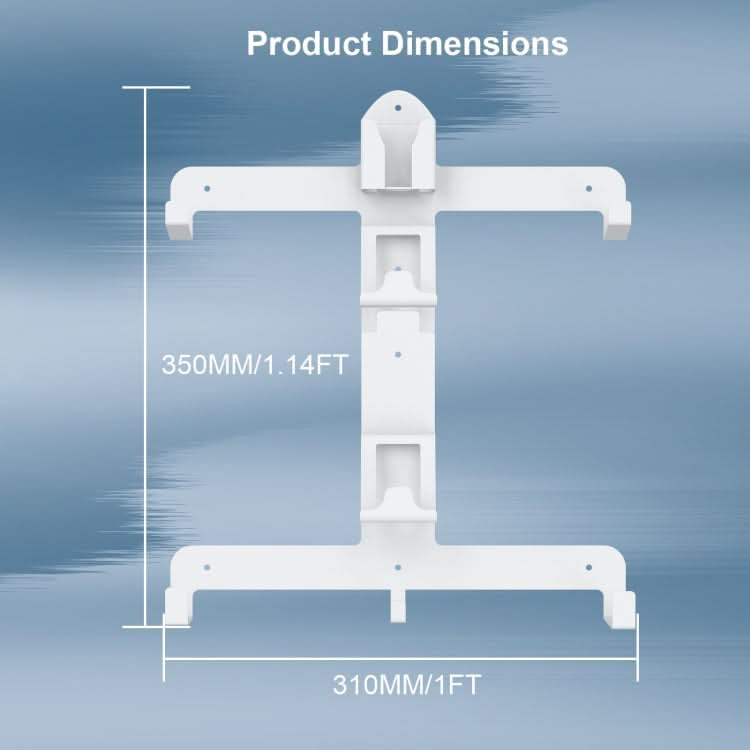 JYS JYS-P5158 For PS5 VR2 Wall Storage Bracket Helmet/Headset/Handle/Remote Control Wall Storage Storage Shelf Reluova