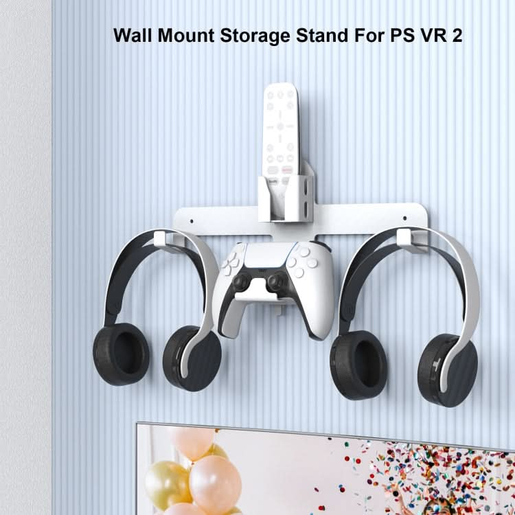 JYS JYS-P5158 For PS5 VR2 Wall Storage Bracket Helmet/Headset/Handle/Remote Control Wall Storage Storage Shelf Reluova