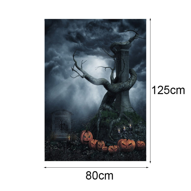 1.25x0.8m Holiday Party Photography Background Halloween Decoration Hanging Cloth, Series 2