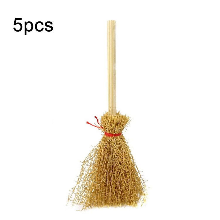 5pcs Halloween Mini Broom Ornaments Witch Broom Toy Accessories My Store