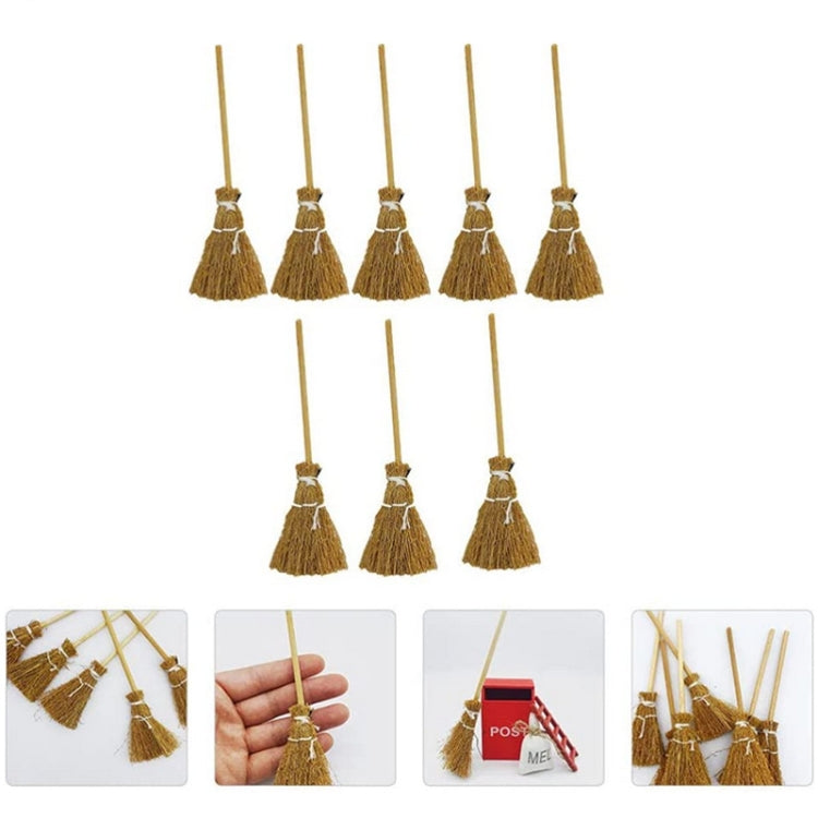 5pcs Halloween Mini Broom Ornaments Witch Broom Toy Accessories