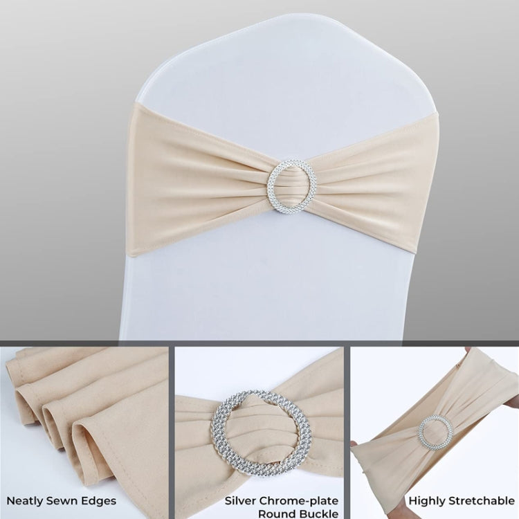 Tie-Free Elastic Chair Back Flower Bow Chair Cover Seat Decoration Ties Hotel Wedding Supplies My Store