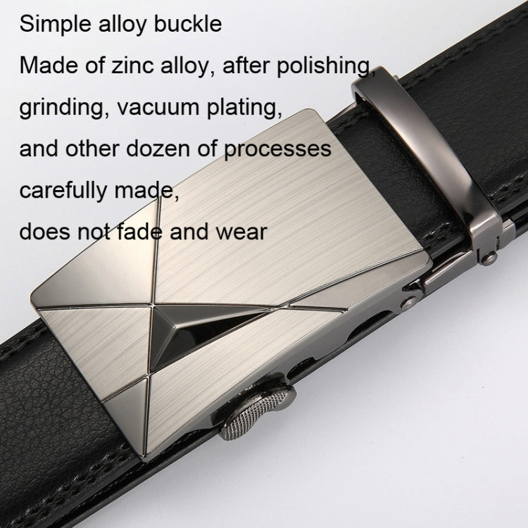 Men Automatic Buckle Belt Leather Waistband Business Style Trouser Belt My Store