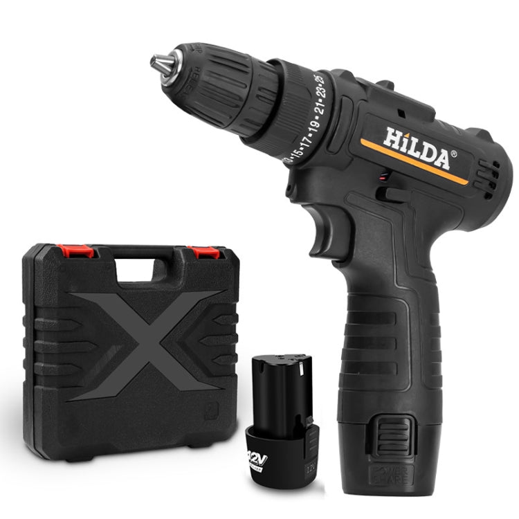 HILDA Home Power Drill 12V Li-Ion Drill With Charger And Battery, EU Plug