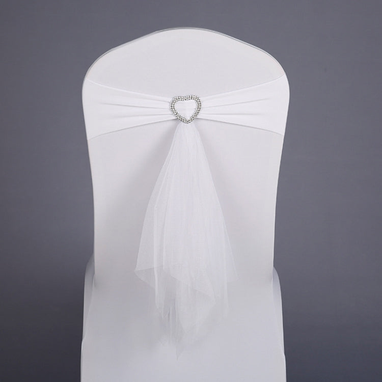 Tie-Free Stretch Chair Back Bow Chair Cover Strap Hotel Wedding Seat Back Decoration My Store