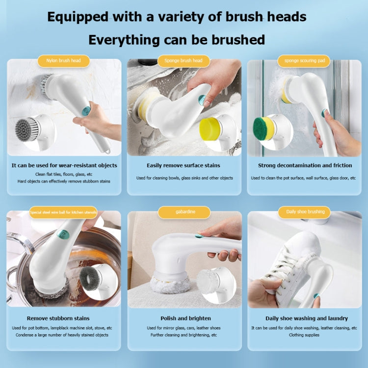 Replace Brush Head Electric Handheld Scrubber Heads Home Washing Tools