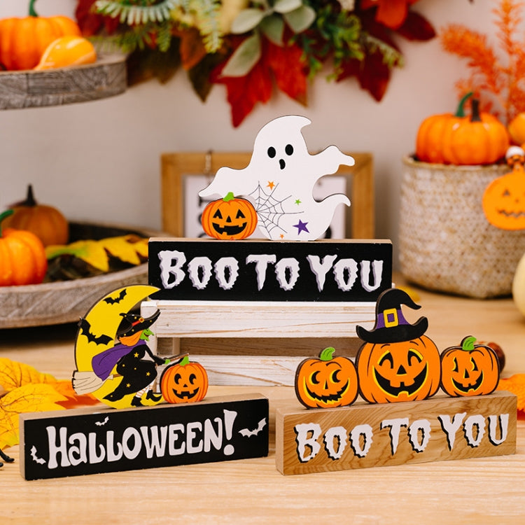 Wooden Letter Table Decoration Halloween Scene Decoration Props