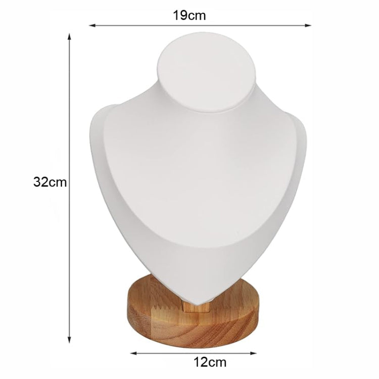 Solid Wood Large Size Portrait Necklace Display Stand Heart Shaped Necklace Counter Display Stand My Store