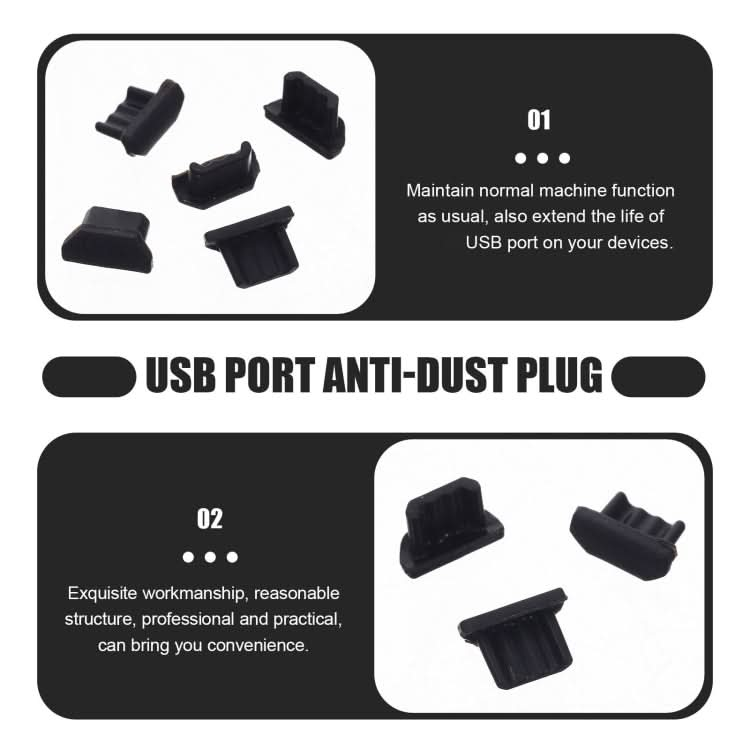 Micro USB Universal Cell Phone Dust Plug Power Silicone Charging Port Plug