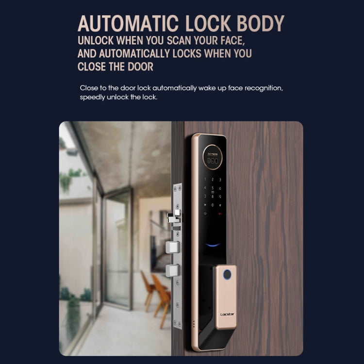 LOCSTAR T100A  3D Face Recognition Fingerprint Code Card Digital Door Lock