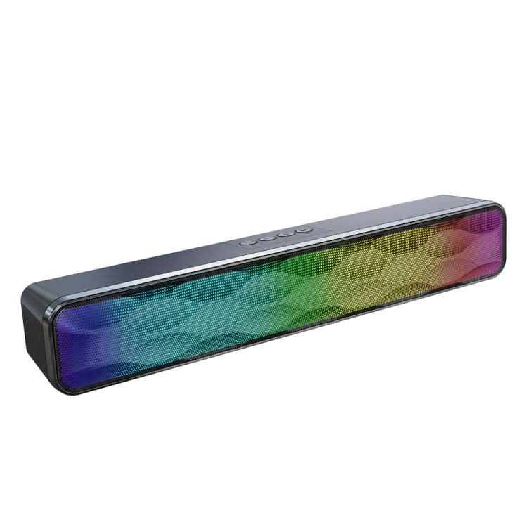 RGB Colorful Lighting Effect Desktop Long USB Wireless Bluetooth Speaker