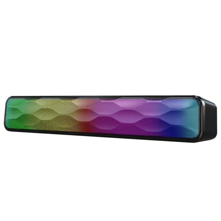 RGB Colorful Lighting Effect Desktop Long USB Wireless Bluetooth Speaker