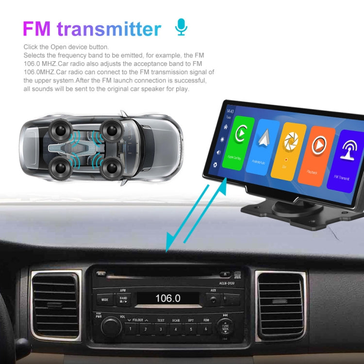 Car 10.26 Inch Portable Wireless CarPlay Display Android Auto Mobile Phone Screen