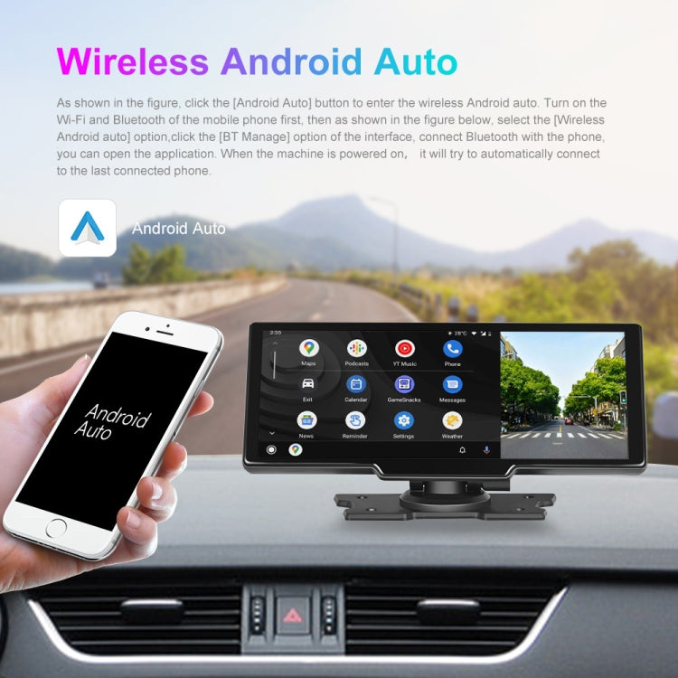 Car 10.26 Inch Portable Wireless CarPlay Display Android Auto Mobile Phone Screen