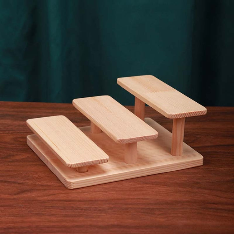 Solid Wood Splicing Eyeglasses Jewelry Display Stand Doll Hand Made Display Rack My Store