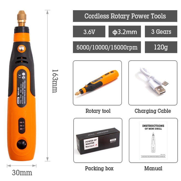 HILDA 3.6V Electrical Grinder Pen Precision Carving Micro Power Drill