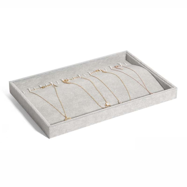 Suede Jewelry Storage Tray Necklace Pendant Bracelet Bangle Display Case My Store