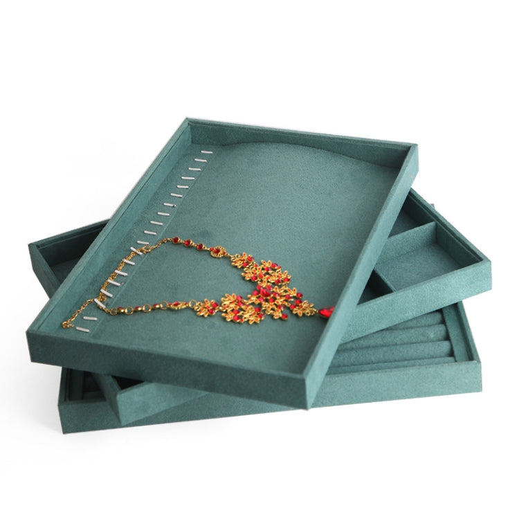 Suede Multifunctional Jewelry Display Tray Necklace Bracelet Bangle Display Case My Store