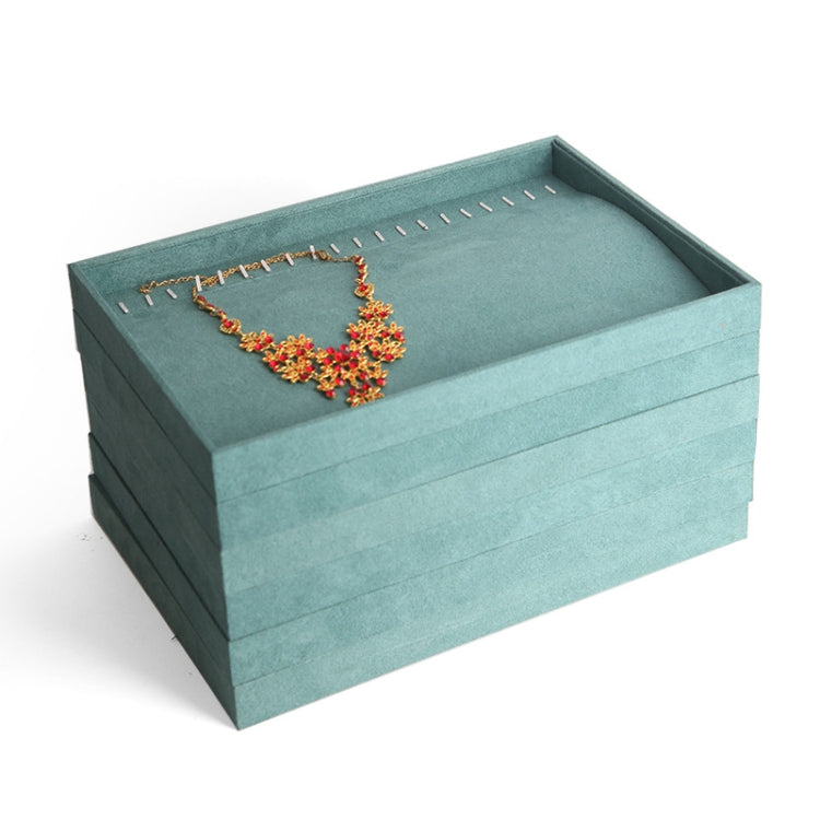 Suede Multifunctional Jewelry Display Tray Necklace Bracelet Bangle Display Case My Store