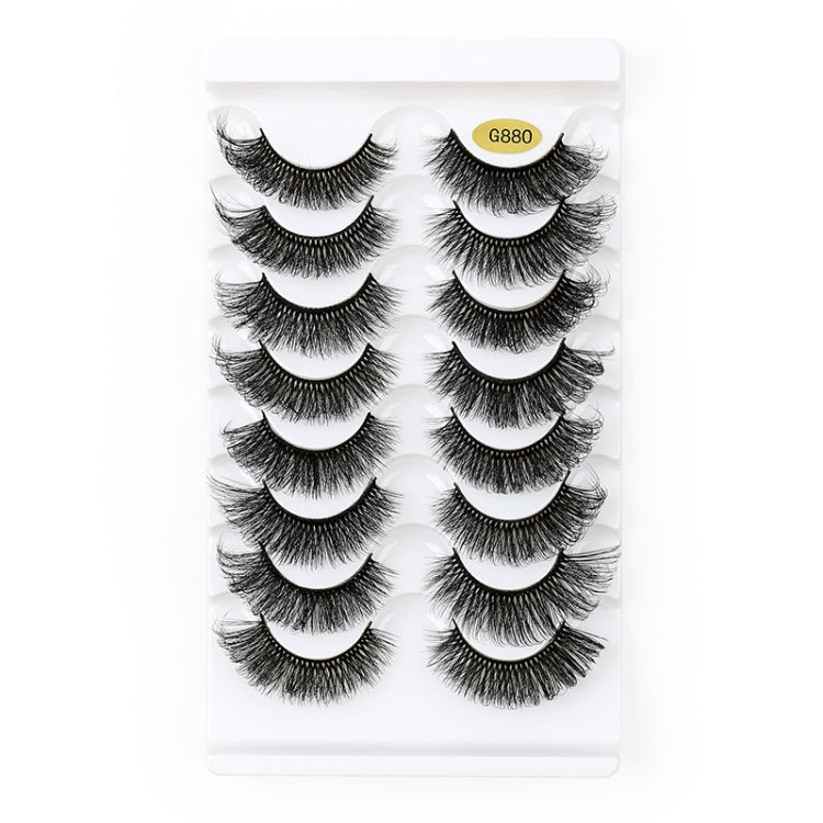 8pairs /Box Naturally Thick Eyelashes Large Curvature Curling False Eyelashes My Store