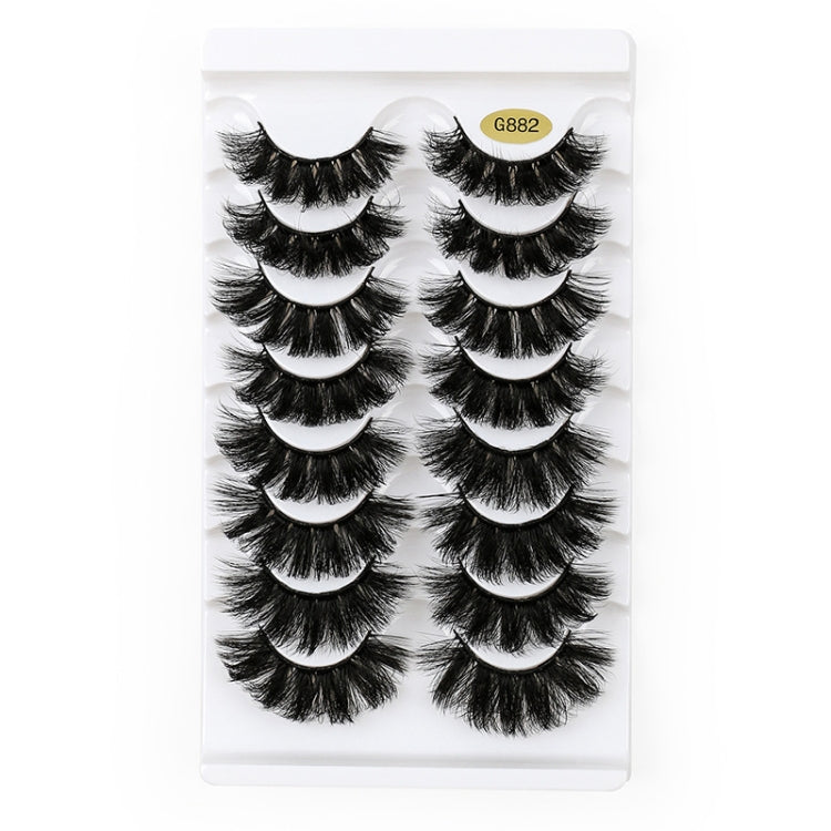 8pairs /Box Naturally Thick Eyelashes Large Curvature Curling False Eyelashes My Store