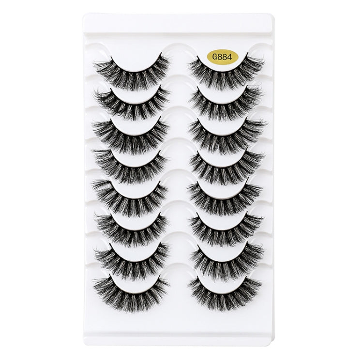 8pairs /Box Naturally Thick Eyelashes Large Curvature Curling False Eyelashes My Store