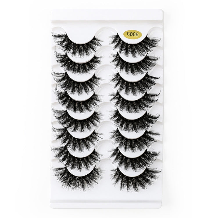 8pairs /Box Naturally Thick Eyelashes Large Curvature Curling False Eyelashes My Store