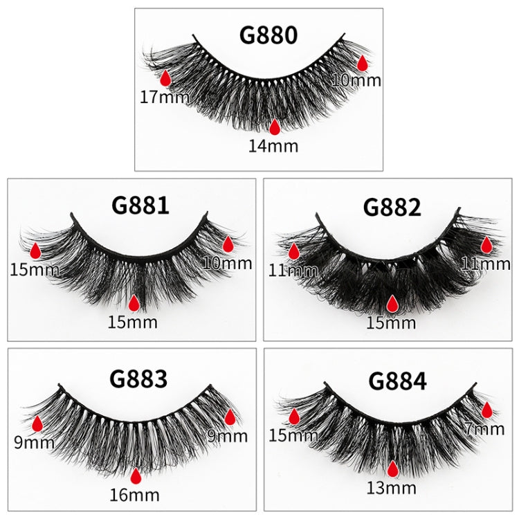 8pairs /Box Naturally Thick Eyelashes Large Curvature Curling False Eyelashes My Store